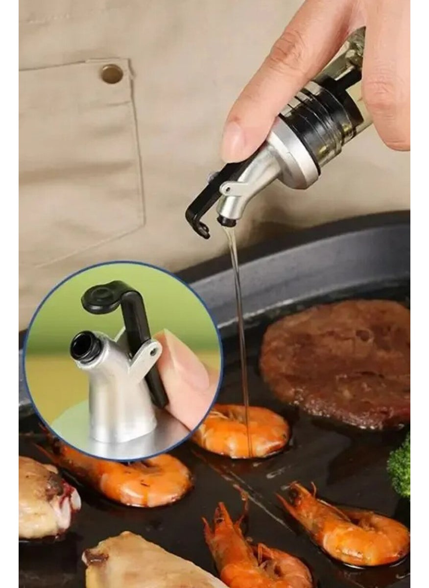 Markafox Capped Oil Stopper Oil Pot Bottle Tip Oil Jar Vinegar Bowl Sauce Bottle Bottle Head Does Not Drip  - Image 2