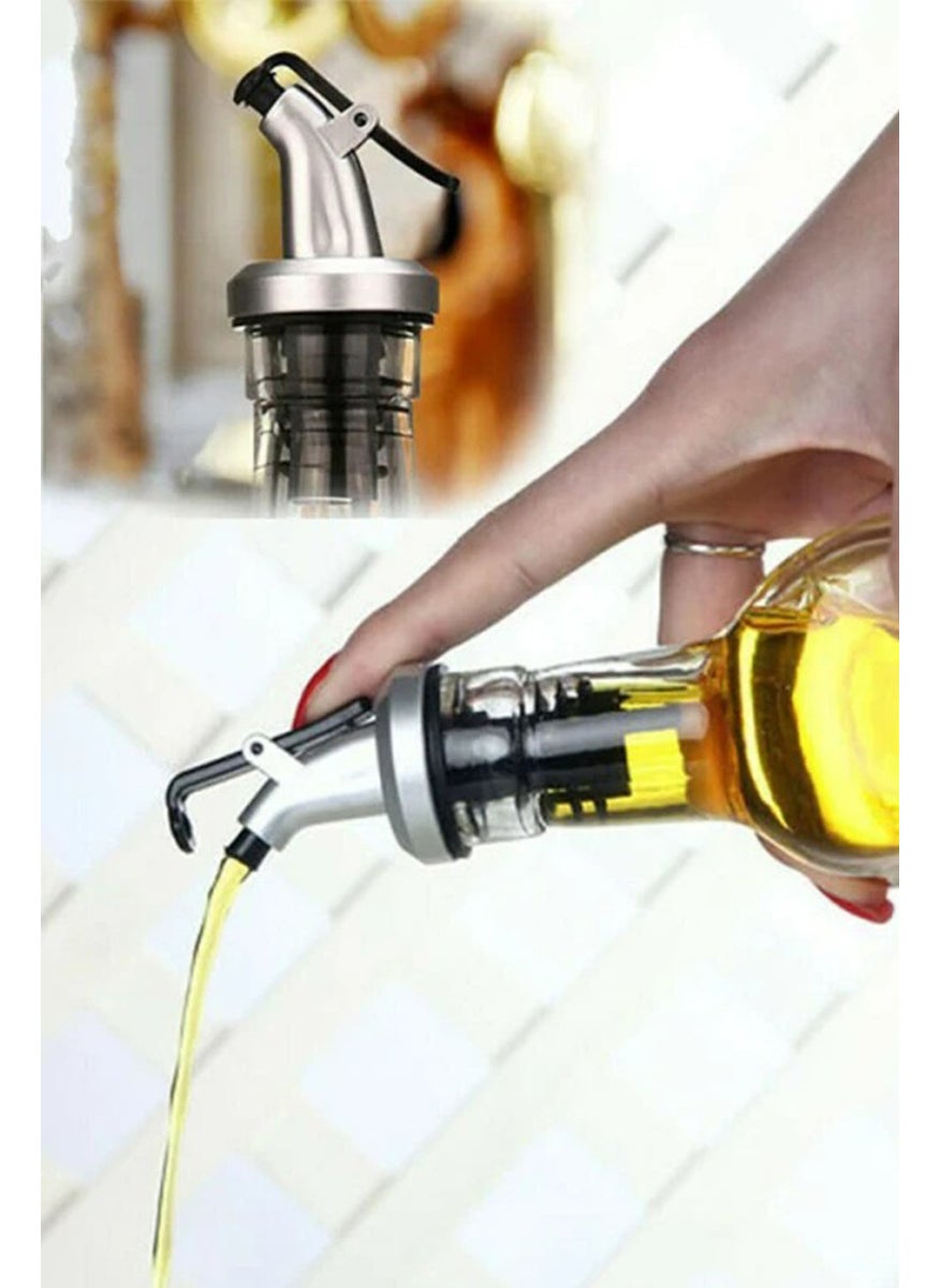 Markafox Capped Oil Stopper Oil Pot Bottle Tip Oil Jar Vinegar Bowl Sauce Bottle Bottle Head Does Not Drip  - Image 4