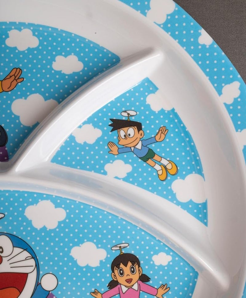 Superware Doraemon Rainbow Melamine 3 Section Plate T383 for Kids - Image 2