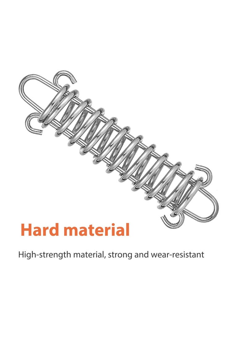 10PCS Stainless Steel Tent Spring Buckle, Windproof Rope Tensioner Spring Buckle Tent Buckle Awning Fixed Buckle Portable Camping Tent Fixed Buckle Spring Buckle Set for Outdoor Tent Camping, Swing  - Image 3