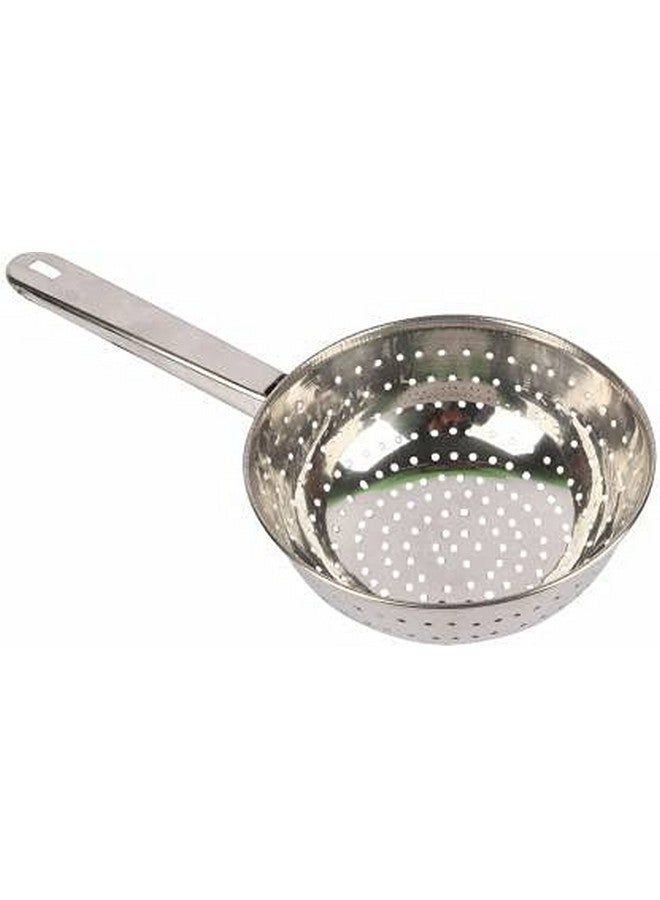 PUTHAK مصفاة بوهة من الفولاذ المقاوم للصدأ بحجم متوسط لون فضي (عبوة فضية من 1) - Image 1