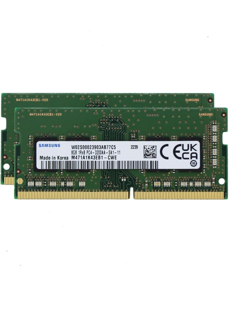 Generic - 2x8GB DDR4 RAM Memory Module Kit 16GB 3200Mhz PC4-25600 SODIMM 1Rx8 CL22 1.2V Laptop Notebook RAM Upgrade M471A1K43EB1-CWE - Image 1