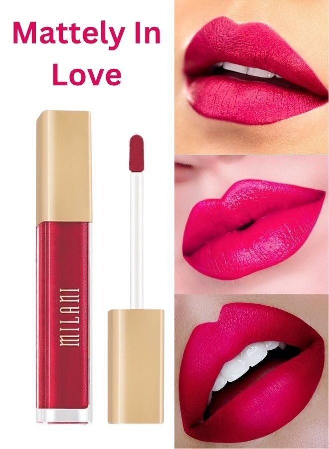 Milani Amore Matte Lip Crème, Shade 06 Mattely In Love, 6g - Long-Lasting, Full Coverage Matte Liquid Lipstick - Image 4