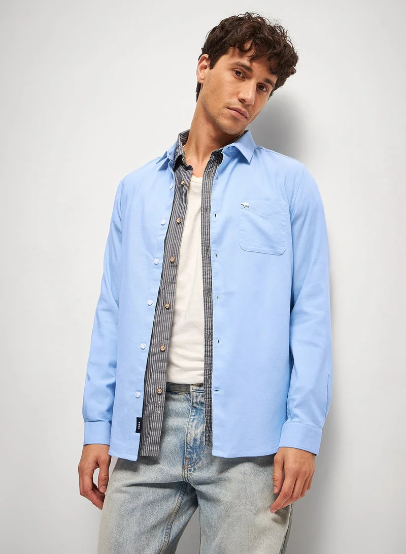 THE BEAR HOUSE Cotton Shirt for Men | Slim Fit, Long Sleeve, Casual & Formal Wear | Soft, Breathable Fabric for Office, Everyday, & All-Season Use in Classic & Trendy
