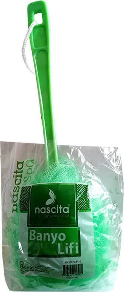 ناسيتا Bathroom Shower Loofah with Handle Green (From Abroad)