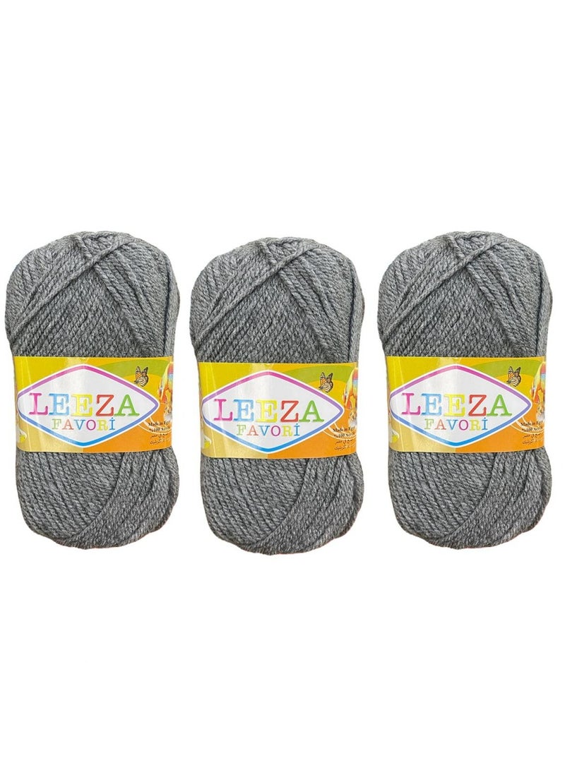 3 Pcs Soft Acrylic Yarn for Knitting Crochet