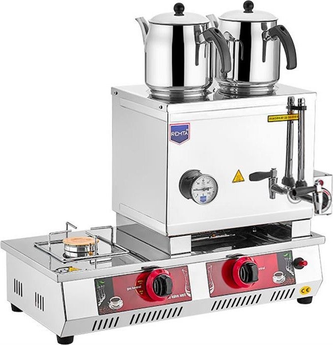 REMTA 30 Model 2 Teapot Natural Gas (CE) + Electric Tea Stove 24 lt 