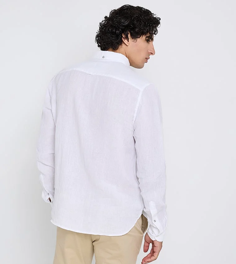 Ben Sherman  Ben Sherman Men's Long Sleeve Solid Shirts for Men | Best Price UAE