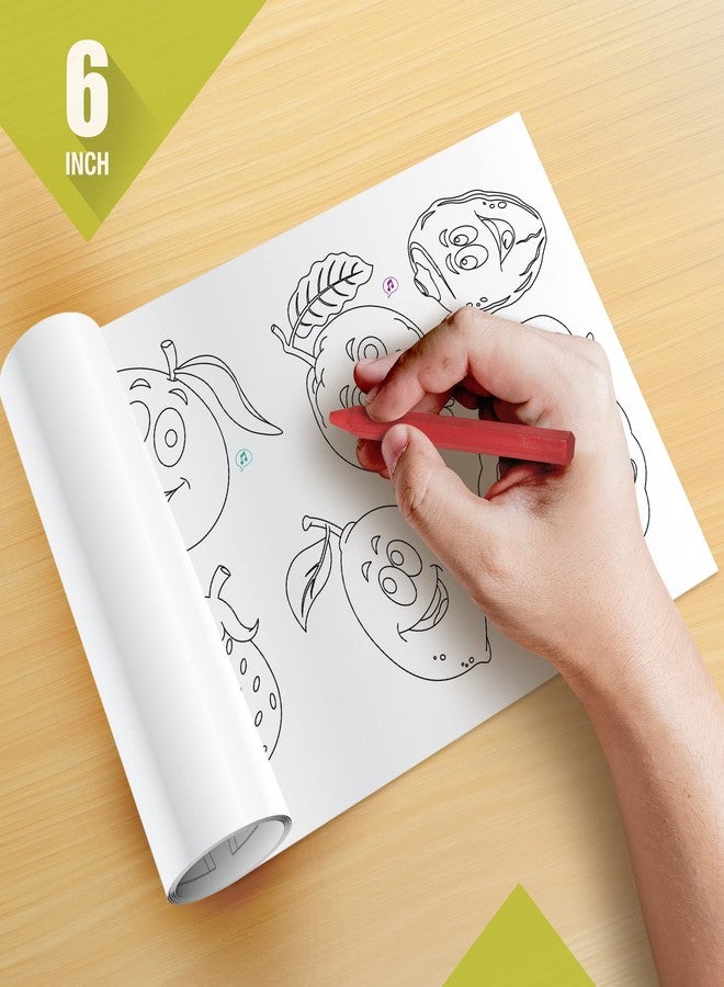 Inkmeo | Fruits Wall Colouring Roll | AR Enabled | Interactive Educational Learning Chart | for Kids | of All Ages | Best Gift | Size (6 X 40 Inches) | Healthy Eating Habits,Juicy Fruits - Image 4