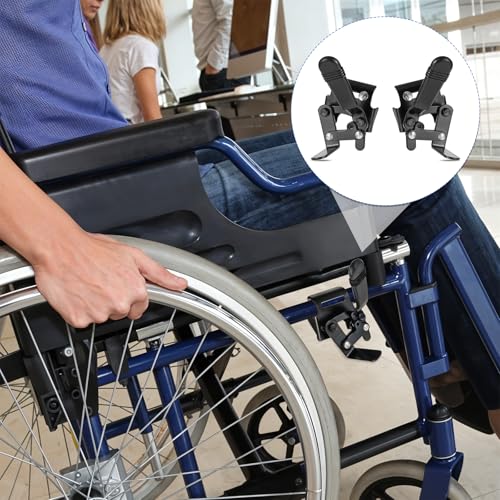 Hariendny Heavy Duty Wheelchair Brakes, Wheel Locks, Universal Brake Replacement Parts for 7/8" Tubing, Side Mount Bolt on Style (1 Pair) - Image 4
