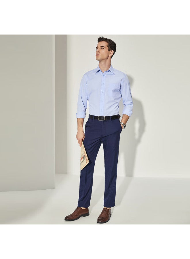 Youngor Men's Autumn And Winter New Official Business Commute Slim-fit Casual Long-sleeve Shirt 170049i - Image 1