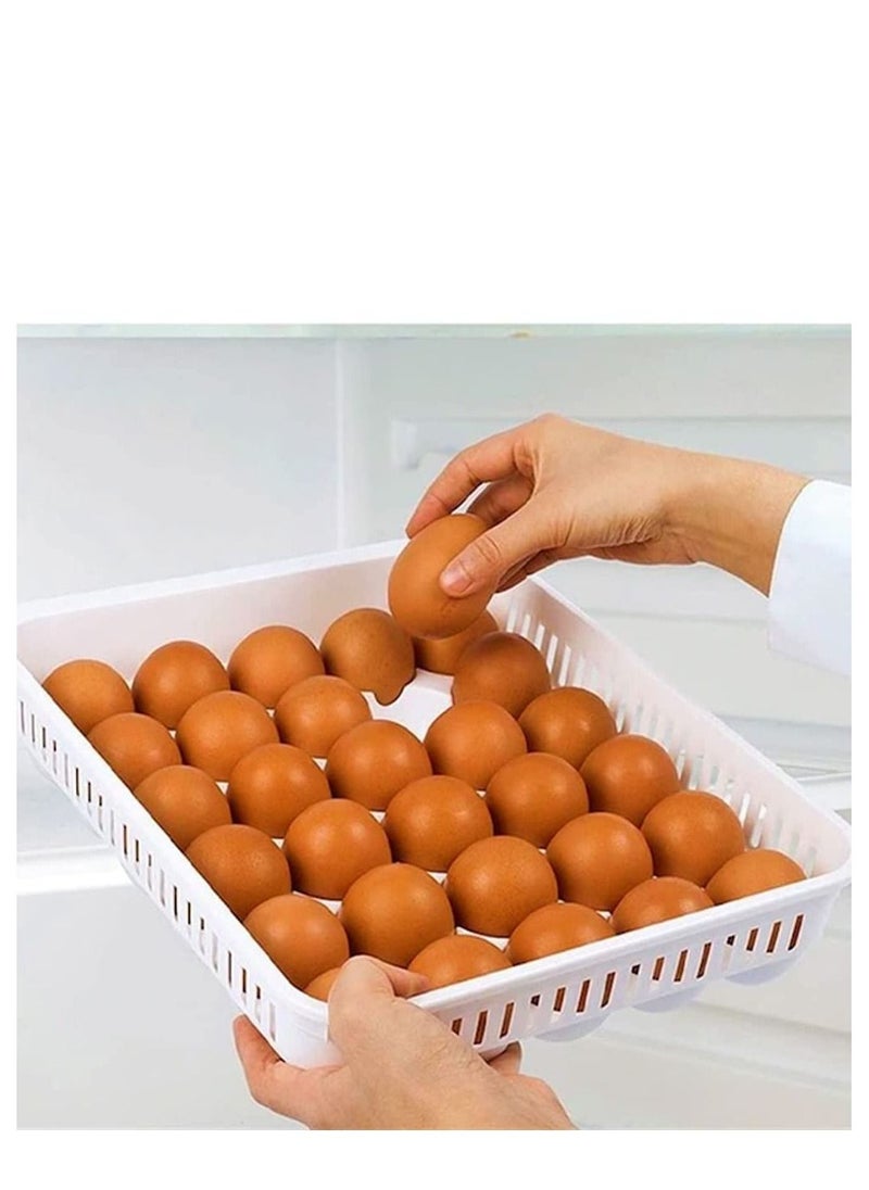 الصحاح حافظة بيض بلاستيك كبير 30  حبة  - Image 2