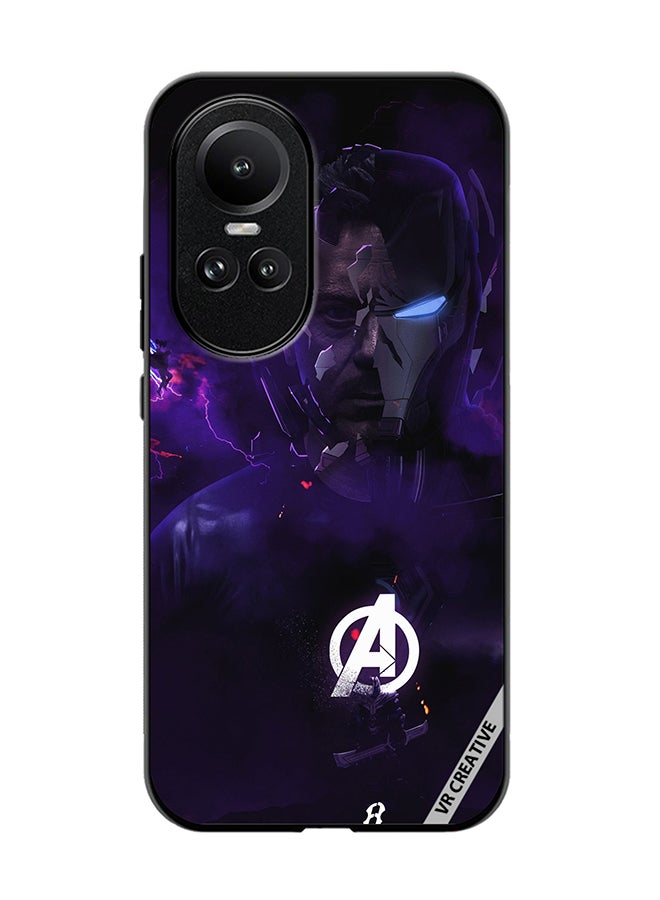 VR CREATIVE Protective Case Cover For Oppo Reno 10 Iron Man Avenger Design Multicolour - Image 1