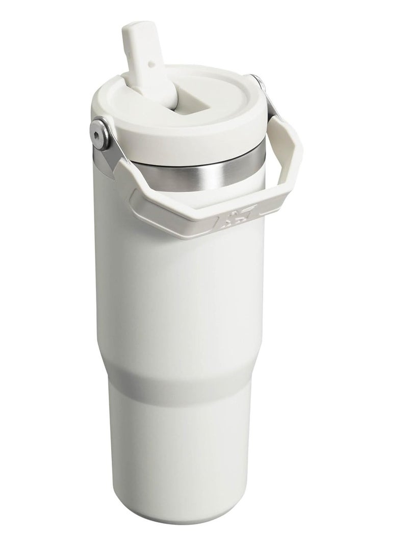 Stanley - STANLEY IceFlow Stainless Steel Tumbler with Straw - Vacuum Insulated Water Bottle for Home, Office or Car - Reusable Cup with Leak-Resistant Flip Straw, Keeps Drinks Cold for 12 Hours or Iced for 2 Days, 30 oz Frost - Image 1