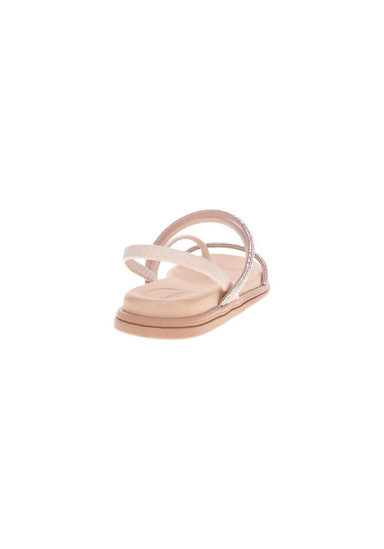 Beira Rio Beira Rio Ladies Flat Sandals Cream | Made In Brazil
