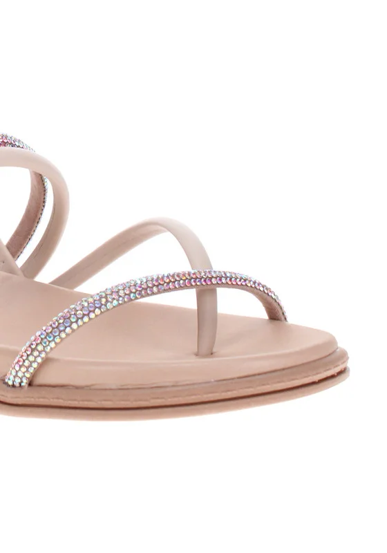 Beira Rio Beira Rio Ladies Flat Sandals Cream | Made In Brazil
