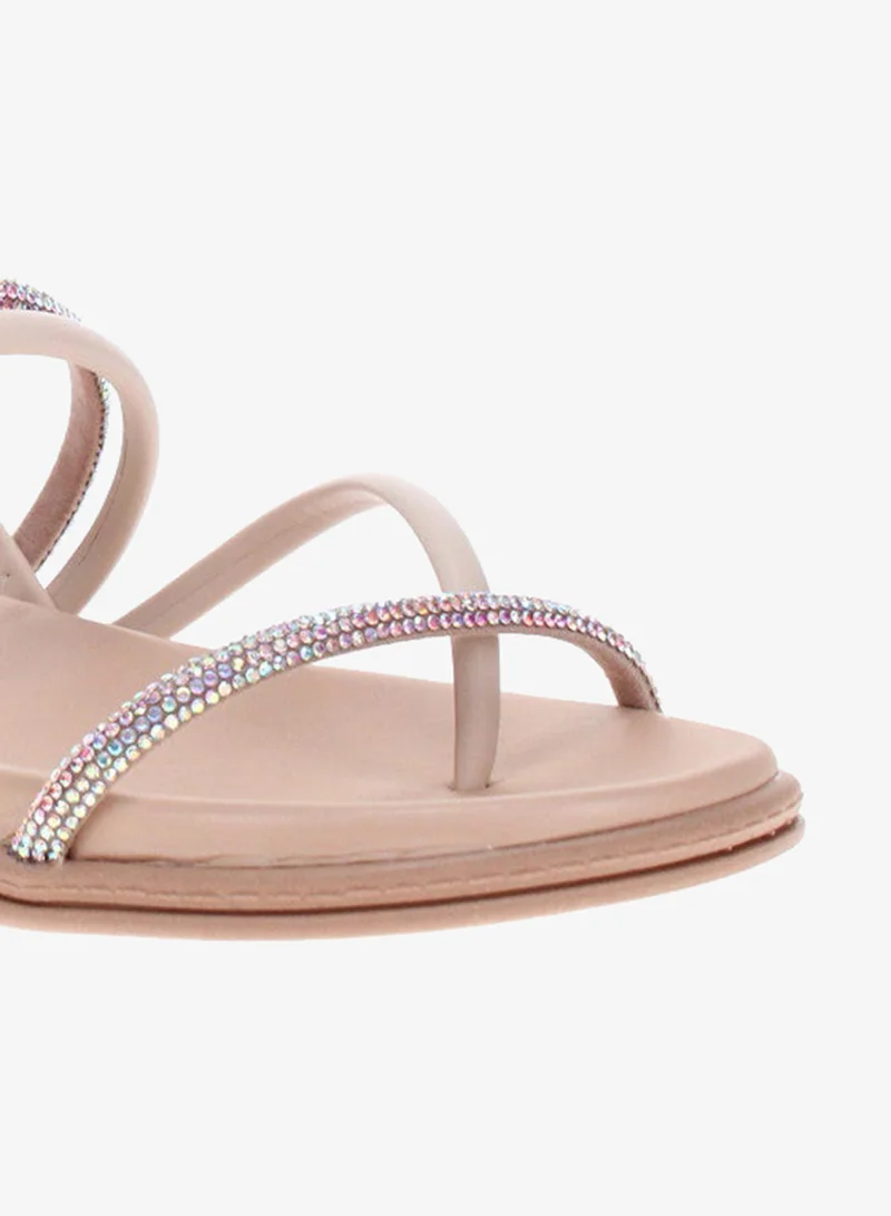 Beira Rio  Beira Rio Ladies Flat Sandals Cream | Made In Brazil for Women | Best Price UAE