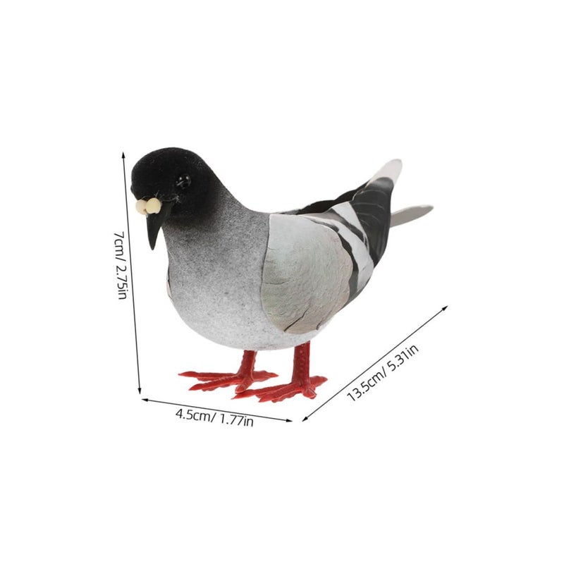 4pcs Lifelike Foam Pigeon Figurines Realistic Simulated Bird Models For Garden Decor Photography Props Outdoor Displays - Image 3