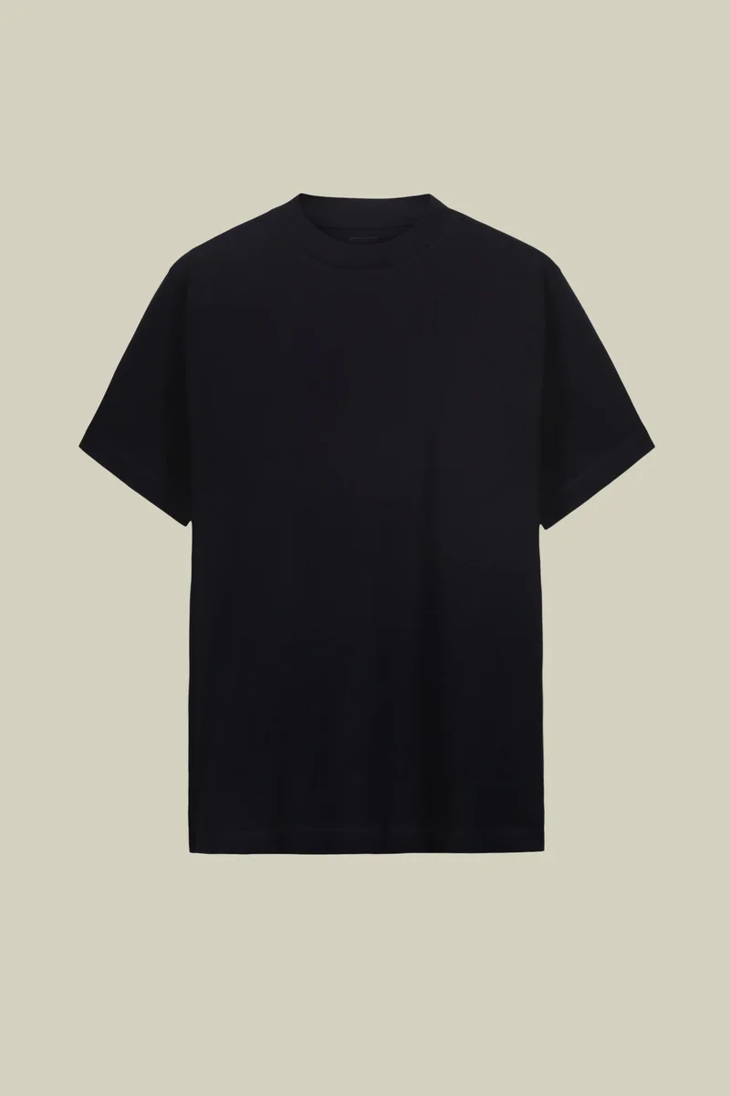 Doppelganger Blue Men's short-sleeved jersey T-shirt with collar 100% cotton - DK Blue for Men | Best Price UAE