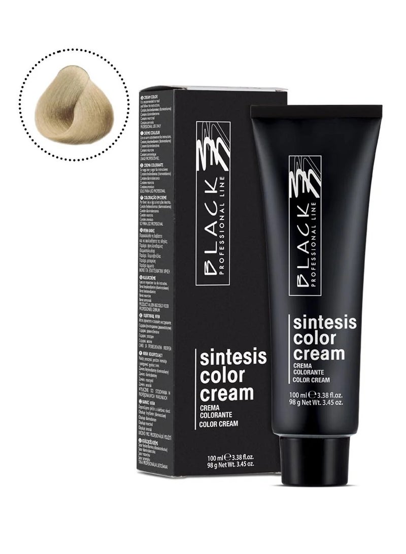 Black Professional Black Sintesis Color Cream Aubergine 4.22/4.77 – Permanent Hair Color with Deep Eggplant Hue, 100ml for Radiant and Long-Lasting Results - Image 1
