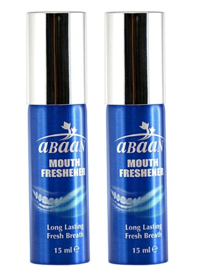 Mouth Spray Mint Blue 15Ml 2PCS