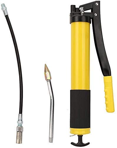 TONSYL Super Value Lever Grease Gun with Aluminum Die Cast Head Heavy Duty Professional Lever Handle Grease Gun Mini Lever Grease Gun Pistol Grip Grease Gun Yellow 1 kg - Image 3