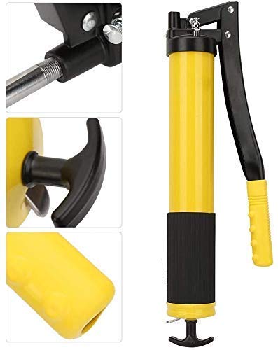TONSYL Super Value Lever Grease Gun with Aluminum Die Cast Head Heavy Duty Professional Lever Handle Grease Gun Mini Lever Grease Gun Pistol Grip Grease Gun Yellow 1 kg - Image 2