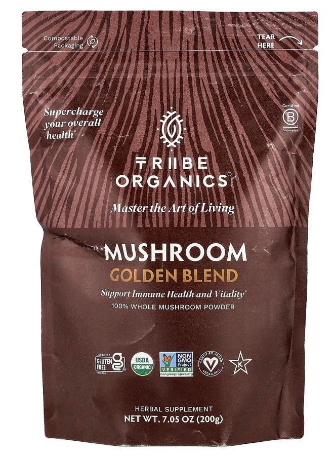 TRIBE ORGANICS Mushroom Golden Blend 7.05 oz (200 g) 