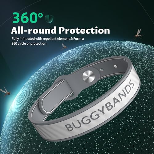 BuggyBands Mosquito Repellent Bracelets, 6 Pack Silicone Mosquito Repellent Bands with DEET Free, Natural & Waterproof Bug Wristbands for Kids and Adults, Outdoor Traveling Protection - Image 2