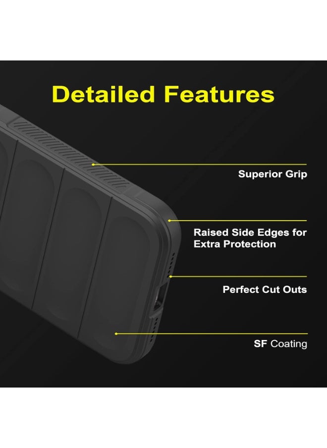 Generic Premium Protection Back Silicone Case Compatible with Nothing Phone 2A Magic Shield Shockproof Case with Camera Protection (Black)  - Image 3