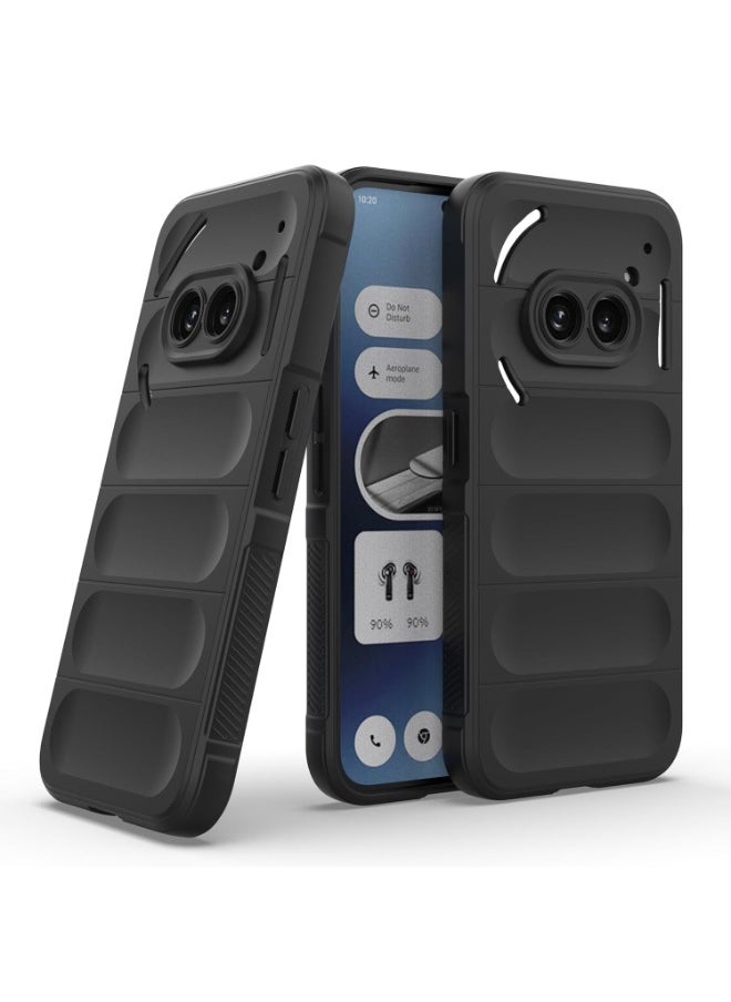 Generic Premium Protection Back Silicone Case Compatible with Nothing Phone 2A Magic Shield Shockproof Case with Camera Protection (Black)  - Image 1