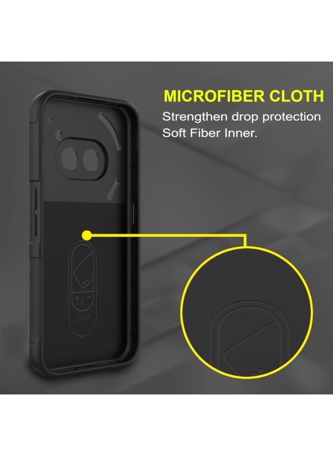 Generic Premium Protection Back Silicone Case Compatible with Nothing Phone 2A Magic Shield Shockproof Case with Camera Protection (Black)  - Image 5