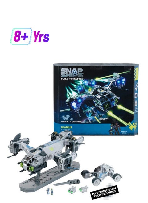 Snap Ships Gladius Ac75 Drop Ship Construction Toy For Custom Building And Battle Play Ages 8+
