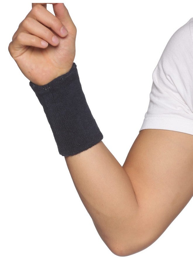 omtex شريط عرق أومتيكس 5 بوصة لجميع الرياضات والأنشطة - أزرق بحري (عبوة من 2) - Image 5