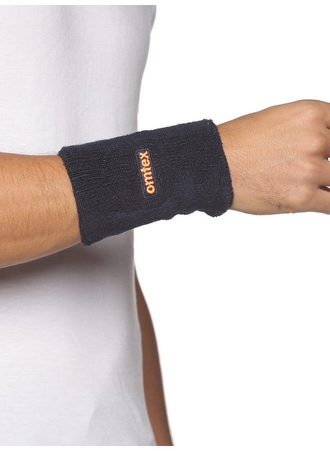 omtex شريط عرق أومتيكس 5 بوصة لجميع الرياضات والأنشطة - أزرق بحري (عبوة من 2) - Image 4