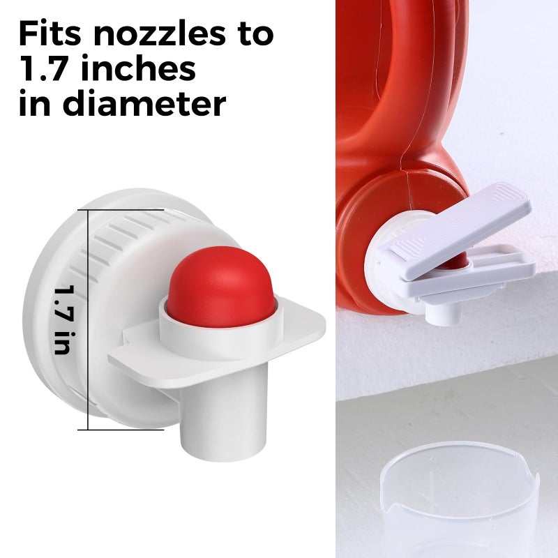 KMOUANTS [2 Pack] Laundry Detergent dispenser Nozzle Switch Holder, Upgraded Nozzles Switch Easily，detergent and softener accessories Fits Most Economic Sized Bottles、laundry room organization - Image 3