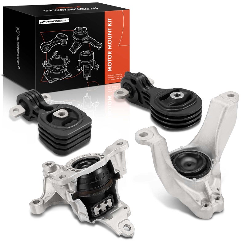 APremium 4PCS Engine Motor Mount Transmission Mount Torque Strut Mount Set Compatible with Honda CRV CRV 2017 2018 2019 L4 15L 24L Automatic Transmission AWD or FWD Replace 50850TLAA02