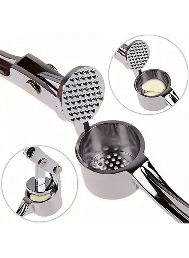 Stainless Steel Garlic Mashed Press Heavy Duty Easy Clean Kitchen Tool - Image 4