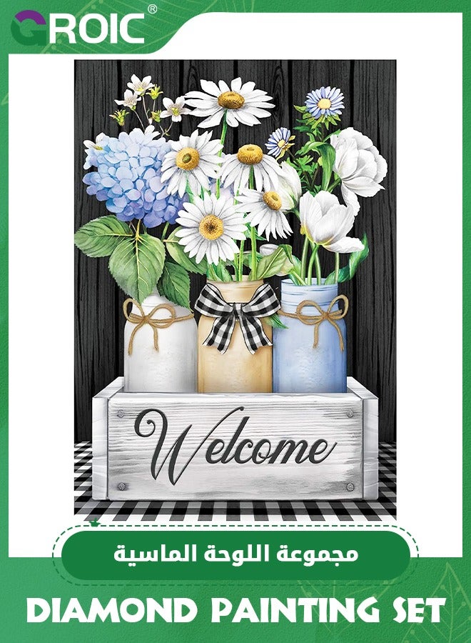 GROIC Diamond Painting Kits, 5D Diamond Art Painting for Adults & Kids, DIY Round Full Drill Art for Home Wall Decor Gifts,Painting by Numbers for Beginners(12x16inch/40x30cm) - Image 1