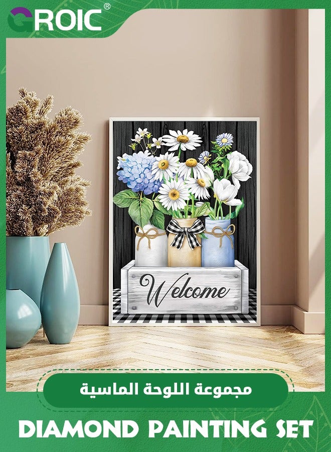 GROIC Diamond Painting Kits, 5D Diamond Art Painting for Adults & Kids, DIY Round Full Drill Art for Home Wall Decor Gifts,Painting by Numbers for Beginners(12x16inch/40x30cm) - Image 5