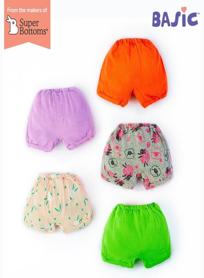 superbottoms Basic™ Bloomer| Unisex, 100% Pure Cotton Innerwear | Breathable & Soft Underwear | Baby Bloomers for 12m - 18m | Farm Fun I Pack of 15 - Image 5