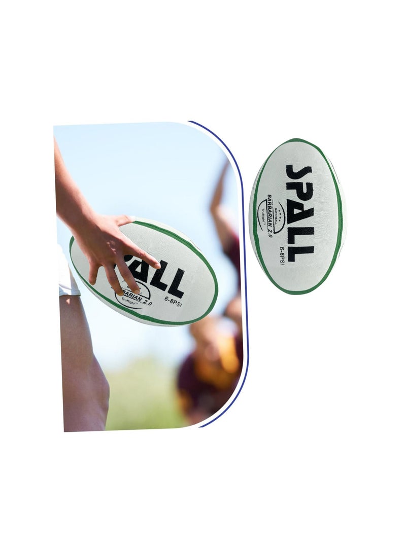 سبال كرة الرجبي للشباب والكبار، الرياضة في الهواء الطلق، احترافية من المطاط الصناعي، قبضة دعم شديدة التحمل، كرة قدم متينة مخيطة من هان، كرات رسمية للتدريب القياسي - Image 2