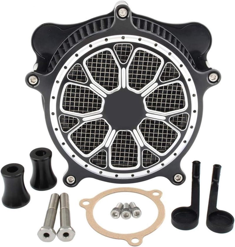 QASULER Black Air Filter for Harley Motorcycles - Image 1