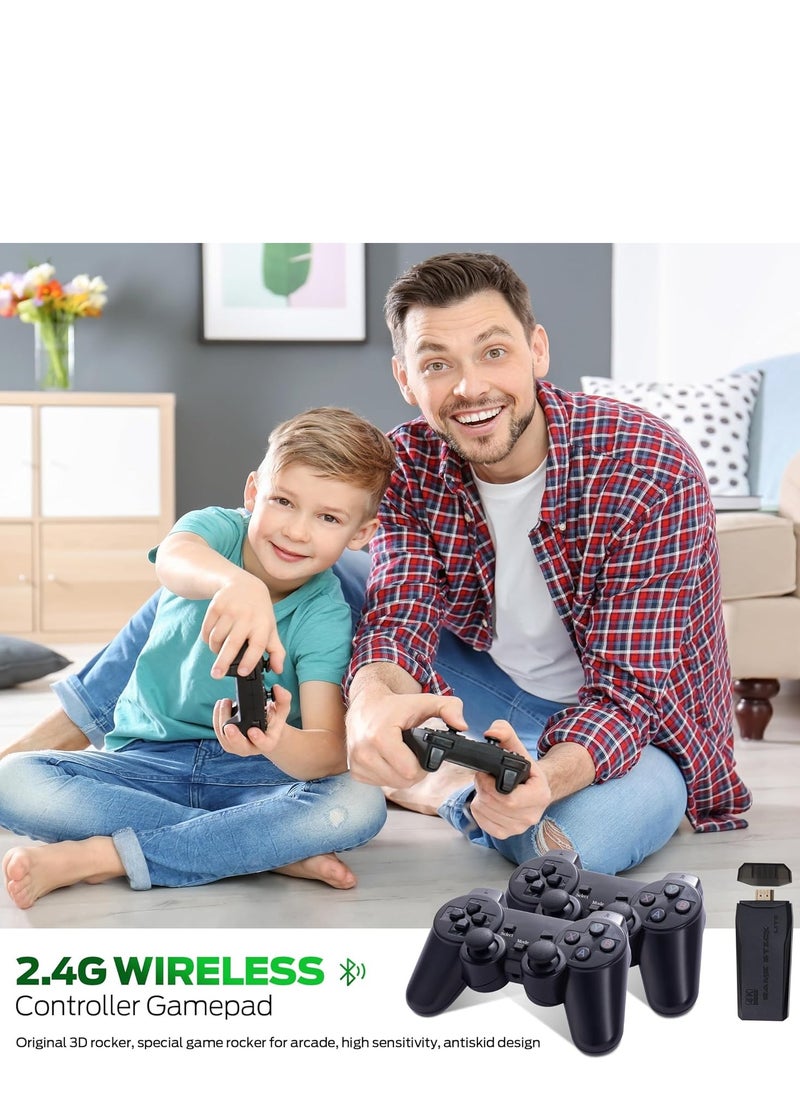 Generic - Retro gaming console with 9 built-in emulators, 20,000+ games, 4K HDMI output and 2.4GHz wireless game stick - Image 1