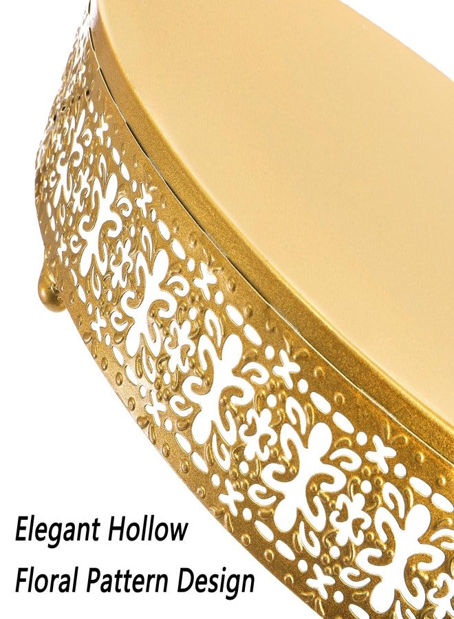 Youeon Set of 3 Metal Gold Cake Stand, 12/10/8 Inch Cake Stands for Dessert Table - Image 3