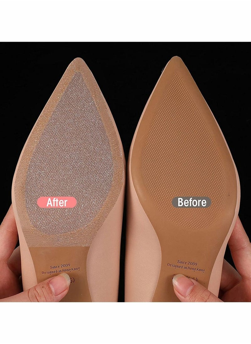 SYOSI - Anti-Slip Shoe Grip Sticker, Self-Adhesive Crystal Clear Protector Slip Resistant High Heels Shoe Sole Cover, Sole Cover Protectors, Suitable for High Heels Business Leather Shoes (39 x 3.9 Inch) - Image 1