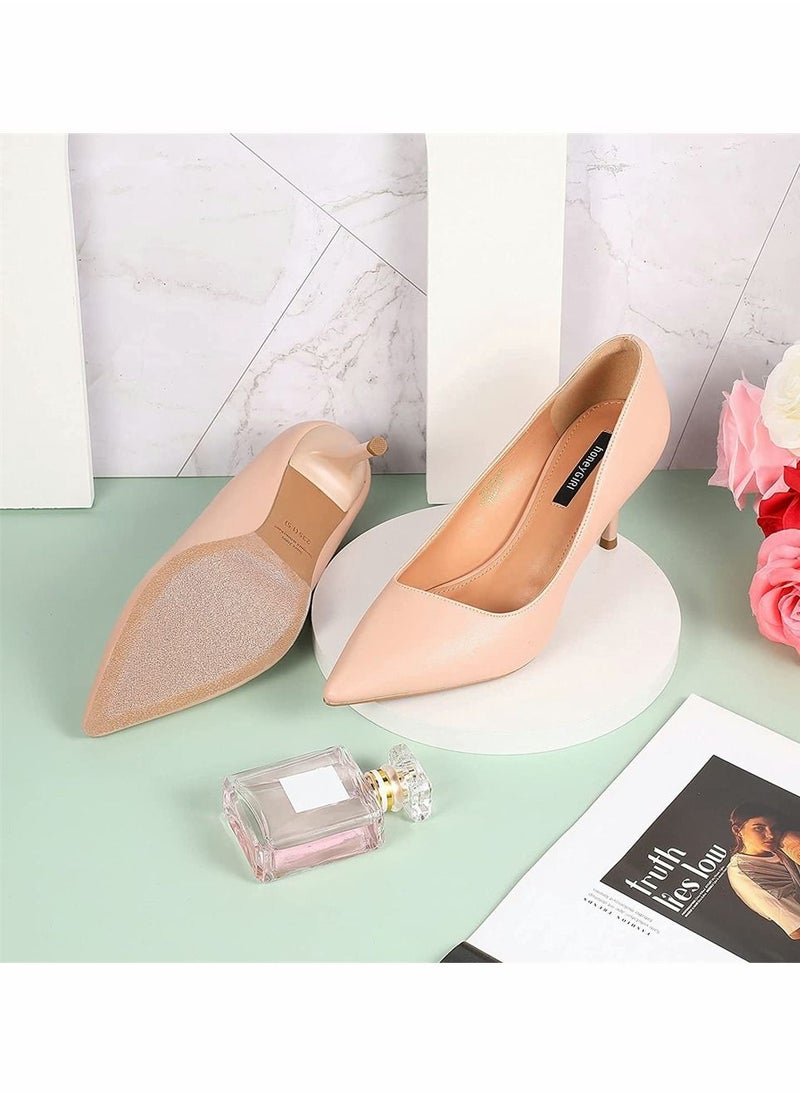 SYOSI - Anti-Slip Shoe Grip Sticker, Self-Adhesive Crystal Clear Protector Slip Resistant High Heels Shoe Sole Cover, Sole Cover Protectors, Suitable for High Heels Business Leather Shoes (39 x 3.9 Inch) - Image 1