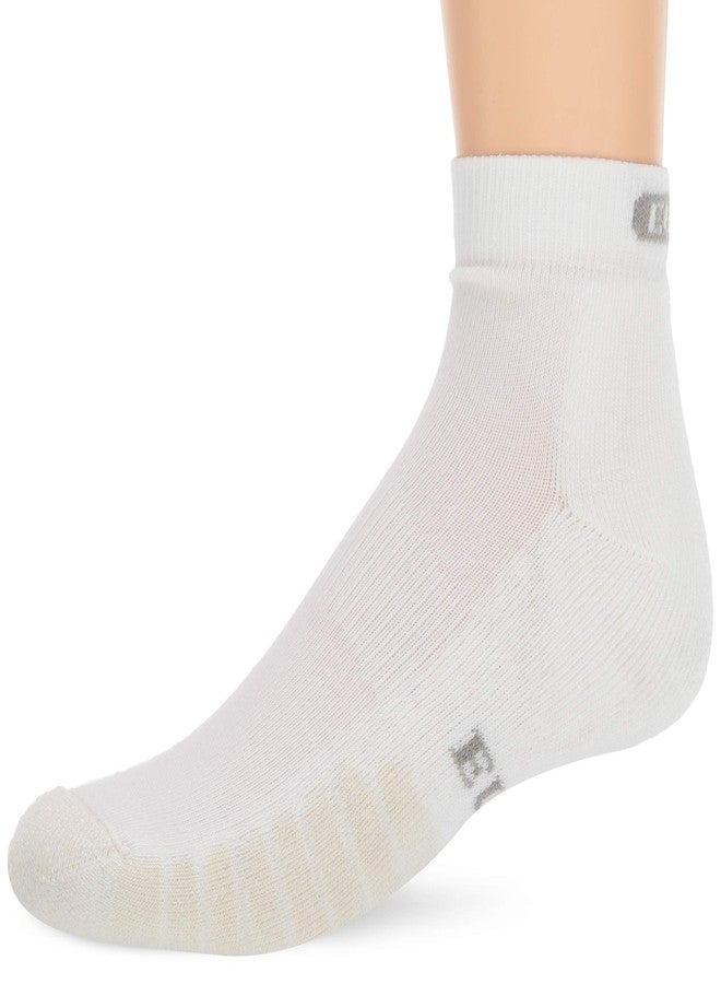 Eurosock® Court Cool Low Socks for Men and Women – COOLMAX® and MicroSupreme® Performance White LG (US Men's Shoe 9-11, Women's Shoe 10-12) One Size - Image 1