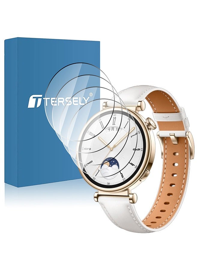 بشكل مختصر 【4 حزم】واقي شاشة من الزجاج المقوى لساعة HUAWEI Watch GT 4 41 مم، واقي شاشة، فيلم واقي، مضاد للخدش، عالي الوضوح - Image 1