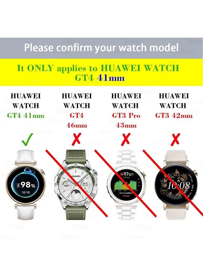 بشكل مختصر 【4 حزم】واقي شاشة من الزجاج المقوى لساعة HUAWEI Watch GT 4 41 مم، واقي شاشة، فيلم واقي، مضاد للخدش، عالي الوضوح - Image 2
